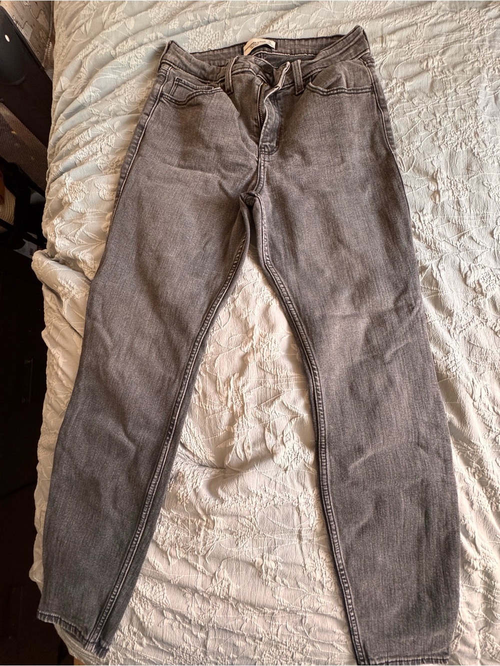 Abercrombie & Fitch Gray High-Rise Jeans